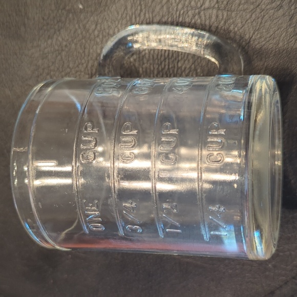 Vintage Hazel Atlas 1 cup clear measuring cup No Spout - Picture 2 of 6